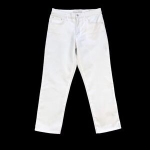 Ella Moss Jeans Women 6 (29x25) White Straight Ankle Denim High Waisted